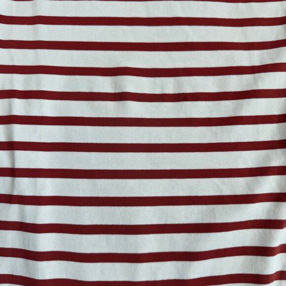Veronica Beard Stripe Red White Quarter Sleeve Charter Layered Shirt Dress-M - Picture 7 of 12